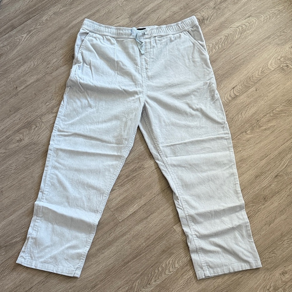 Quicksilver Men’s Light Blue Drawstring Corduroy Pants
